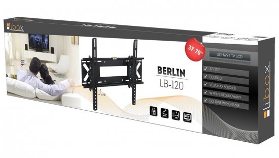 Uchwyt TV LCD 37- 70 BERLIN czarny LIBOX LB-120
