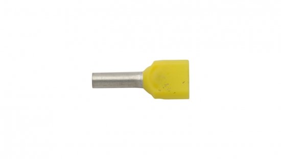 Końcówka tulejkowa izolowana HI 2X1/8 żółta E08KH-02020104721 /100szt./