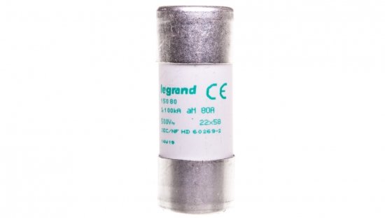 Wkładka bezpiecznikowa cylindryczna 22x58mm 80A aM HPC 015080
