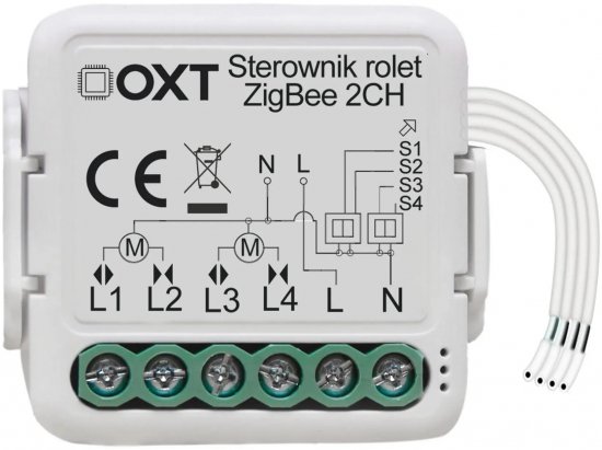 Moduł OXT mini sterownik 2 rolety ZigBee TUYA