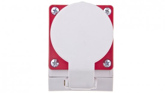 Wtyczka odbiornikowa z klapką 32A 4P 400V czerwona IP44 524-6d