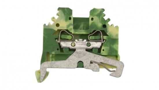 WAGO 280-107 Złączka szynowa 2,5mm2 żółto-zielona boczny opis