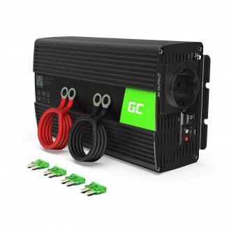 PRZETWORNICA NAPIĘCIA INWERTER Green Cell 24V -|} 230V 1000W/2000W CZYSTA SINUSOIDA INV18