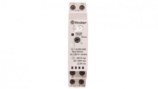 Elektroniczny przekaźnik impulsowy ze ściemniaczem 400W 45-65Hz funkcja SLAVE, sterowanie 0-10V 15.11.8.230.0400
