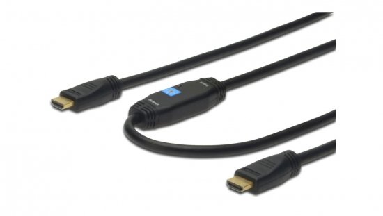 Kabel HDMI ze wzmacniaczem Highspeed 1.3 GOLD Typ A M/M AK-330105-300-S 30m AK-330105-300-S AK-330105-300-S