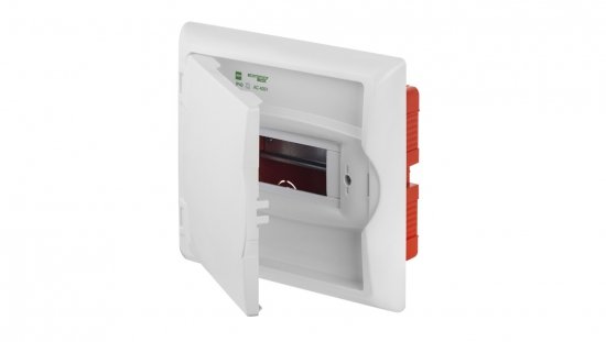 Rozdzielnica modułowa 1x6 p/t ECONOMIC BOX RP 1/6 drzwi białe (N+PE) IP40 2511-00