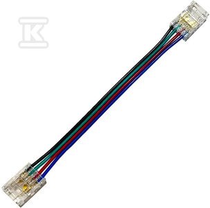 Szybkozłączka do taśm LED RGB 4PIN COB IP20 PCB 10MM taśma przewód 10cm taśma