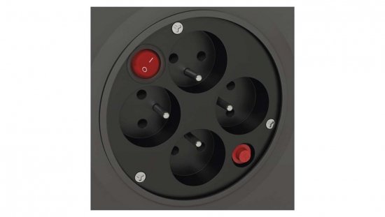 Przedłużacz bębnowy 4-gniazda z/u 25m H05VV-F 3G1,5 IP20 P194253