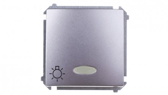 Simon Basic Przycisk /światło/ z podświetleniem, szybkozłącza, stal inox BMS1L.01/21