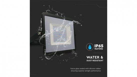 Projektor LED 100W 8700lm 6500K IP65 Czarny 215966