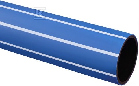 Rura Tytan typ 2/2 wodociągowa PE100-RC 50x4.6mm, zwój 100m, PN16 SDR11, kolor niebieski (z białym paskiem), dwuwarstwowa 3721468760