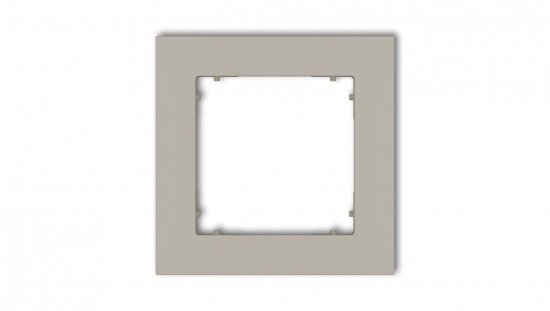 MINI Ramka uniwersalna pojedyncza kwadratowa z tworzywa taupe 60MR-1