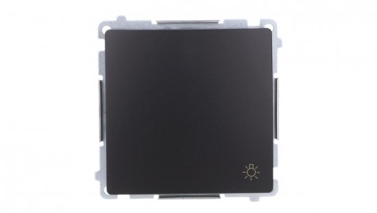 Simon Basic Przycisk światło (moduł) 10AX, 250V, szybkozłącza, czarny BMS1.01/49