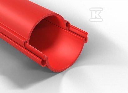 Rura dzielona w odcinkach średnica 110mm QRD 110 czerwona /3m/