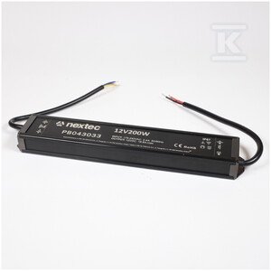 Zasilacz wodoodporny, LLG 12V / IP67 / 16,6A / 200W