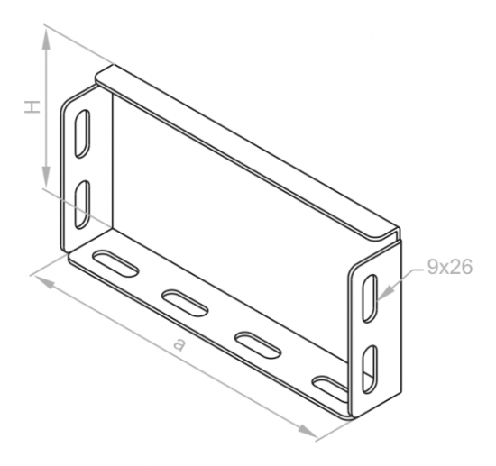 Zaślepka korytka 95x95mm ZKZP100H100 314210