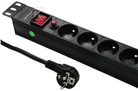 Listwa zasilająca antyprzepięciowa CB do szafy RACK 19 1U 16A PDU 8xFRENCH| 2m 53996