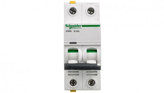 Wyłącznik nadprądowy 2P B 50A 6kA AC iC60N-B50-2 A9F03250