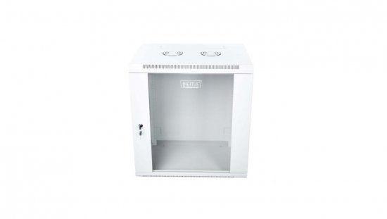 Szafa krosowa wisząca niedzielona 19 cali 12U 600x635x450 szara DN-W19 12U/450