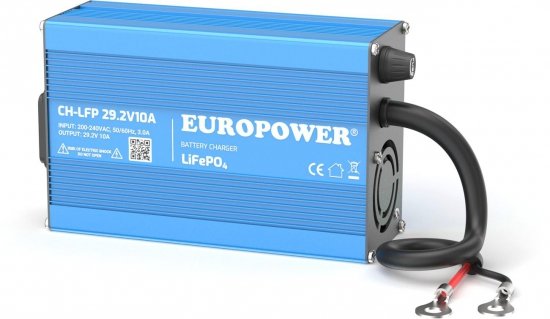 ŁADOWARKA PROSTOWNIK DO AKUMULATORÓW LiFePO4 EUROPOWER CH-LFP/24/10 29,2V 10A KONEKTOR M8