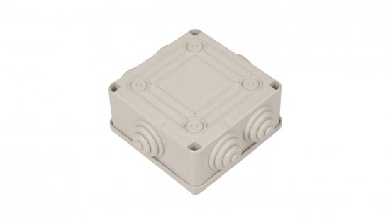 Puszka n/t 100x100x50 tworzywo IP55 szara GW44004