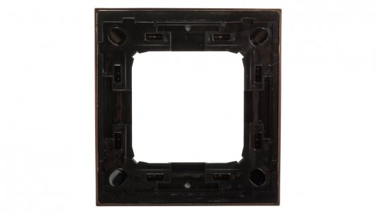 Simon 54 Premium Ramka pojedyncza metalowa miedź rustykalna DR1/36
