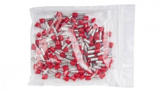 Końcówka tulejkowa izolowana TI 10mm2/12mm czerwona cynowana TI10L12 /100szt./