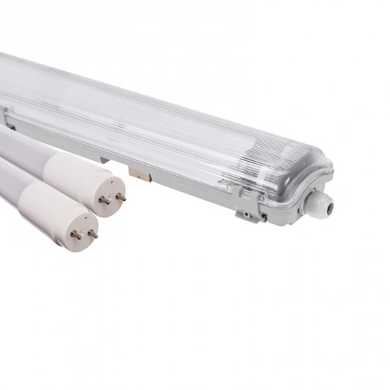 PAKIET 12szt LIMEA LED TUBE SLIM HERMETYK G13 2x120 250V IP65 + 25szt LED TUBE WOJ+22304_17W