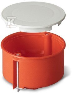 Puszka podtynkowa PO-70, do ścian karton-gips, pomarańczowa