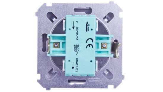 Simon Basic Łącznik jednobiegunowy stal inox BMW1A.01/21