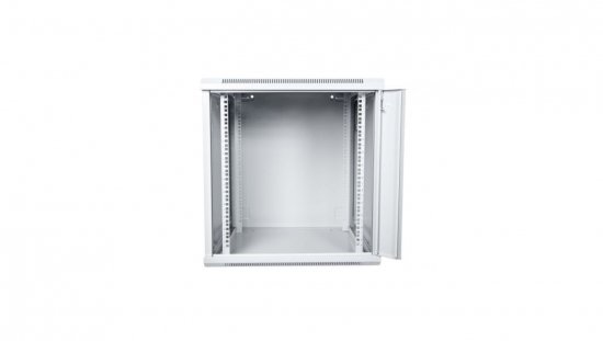 Szafa krosowa wisząca niedzielona 19 cali 12U 600x635x600 szara DN-W19 12U/600
