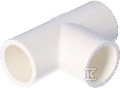TRÓJNIK RÓWNOPRZELOTOWY KW/KW/KW PVC 1