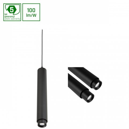 SYSTEM HANGIT - oprawa wisząca 10W, regulacja kąta świecenia 20-45°, maks. długość przewodu 70 cm
