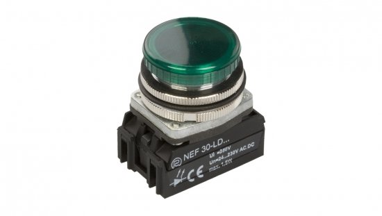 Lampka sygnalizacyjna 30mm zielona 24-230V AC/DC LED W0-LDU1-NEF30LD Z