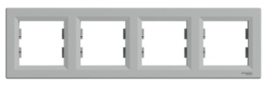 ASFORA Ramka 4-krotna pozioma aluminium EPH5800461