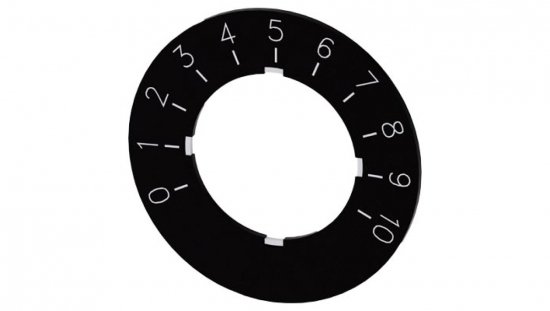 Etykieta do potencjometru 22mm skala 1 do 10 SIRIUS ACT 3SU1900-0BG16-0SA0 /10szt./