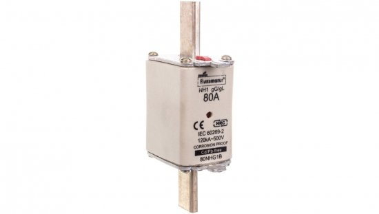 Wkładka NH1 80A 500V gL/gG podwójny wskaźnik 80NHG1B