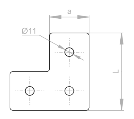 Łącznik ceownika LCP6 662600
