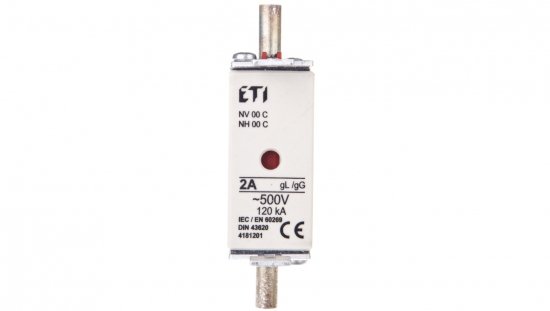 Wkładka bezpiecznikowa KOMBI NH000 2A gG/gL 500V WT-00C 004181201