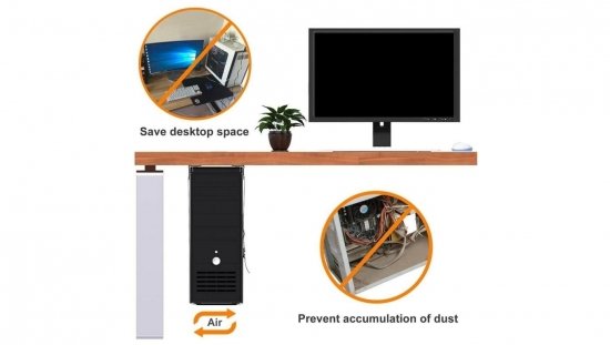 Uchwyt na Komputer PC Ścienny Boczny 20kg Uniwersalny