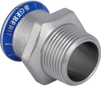 Złączka Geberit Mapress Edelstahl FKM przejściowa z gw.zewn. d28-R1 50461