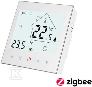 Termostat programowalny HD-T1000.W z komunikacją Zigbee 3.0 - biały