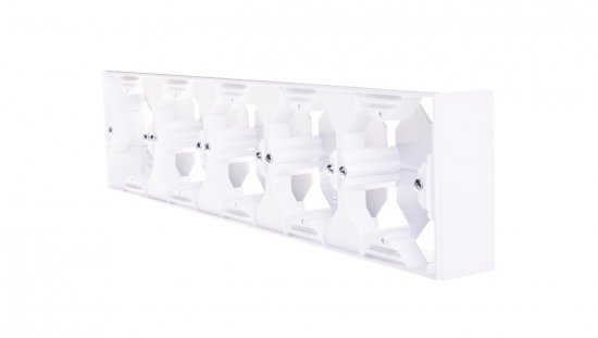 AS Puszka natynkowa pięciokrotna biała PNP-5G/00