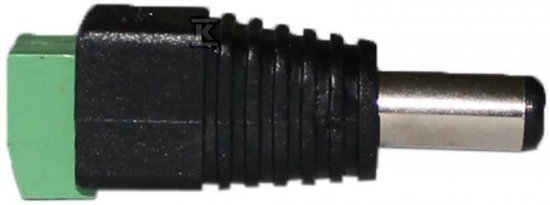 Wtyk NEXTEC DC 2,1x5,5 mm/z zaciskami/taśma jednokolorowa PG020805