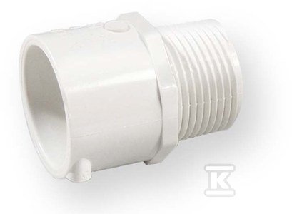 ZŁĄCZKA Z GWINTEM WKRĘTNA KW/GZ PVC 1