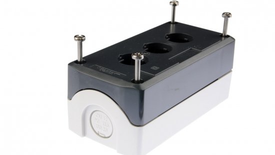 Obudowa kasety 3-otworowa 22mm szara IP65 XALD03