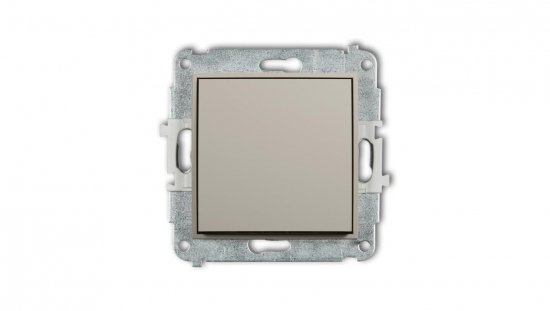 MINI Mechanizm łącznika zwiernego, jednobiegunowego (jeden klawisz bez piktogramu) taupe 60MWP-4.1