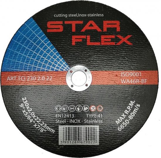 Tarcza tnąca Star Flex T41-230-2,0 WA46R-BF-INOX TCI2302022