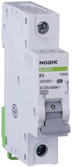 WYŁĄCZNIK NADPRĄDOWY 6 KA, C, 16A, 1P, Ex9BN 1P C16  Noark 100098