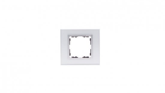 Simon 82 Ramka pojedyncza kamień srebro/ ramka pośrednia aluminium mat 82917-62
